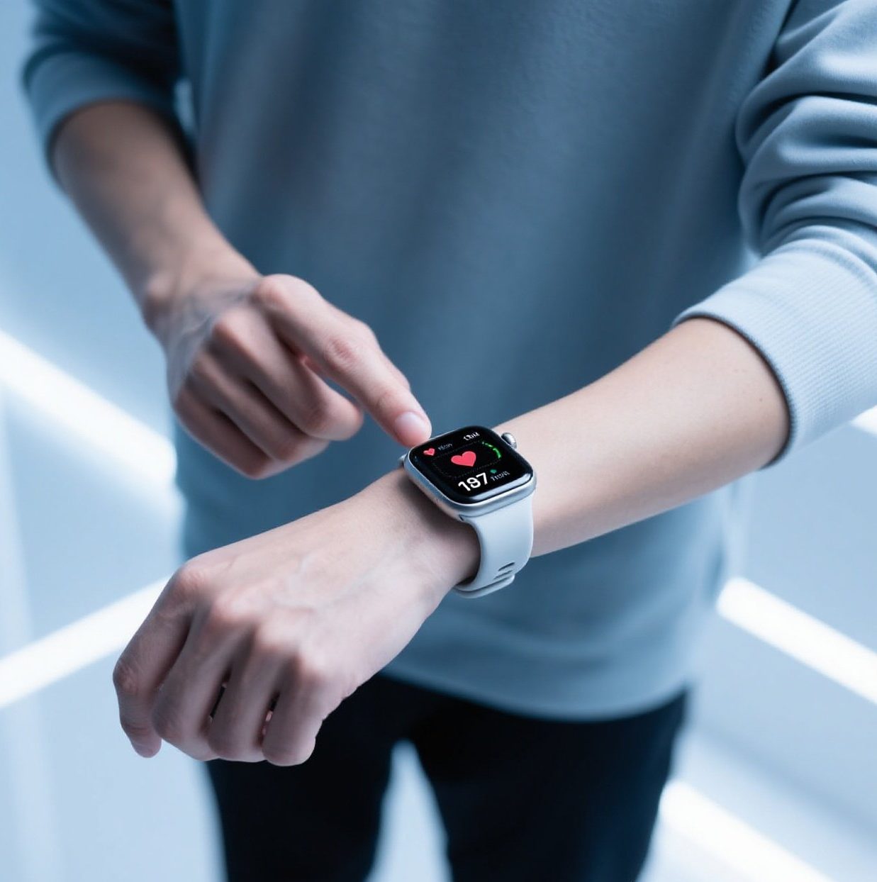 Smartwatch modern dengan fitur kesehatan lengkap