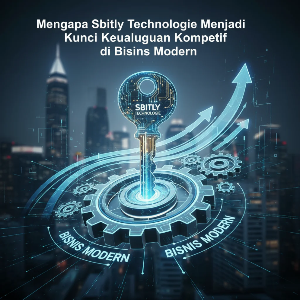 Ilustrasi transformasi digital bisnis dengan teknologi inovatif dari Sbitly