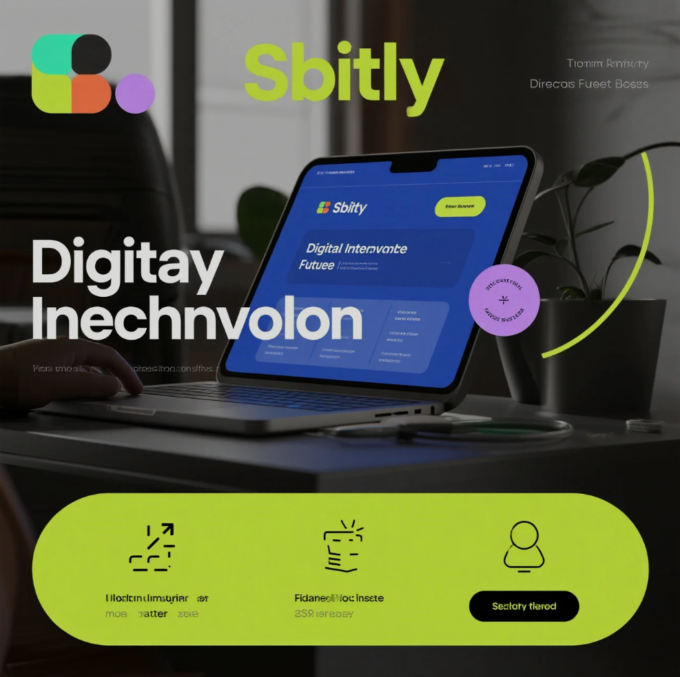 Ilustrasi transformasi digital dengan teknologi modern untuk bisnis masa depan