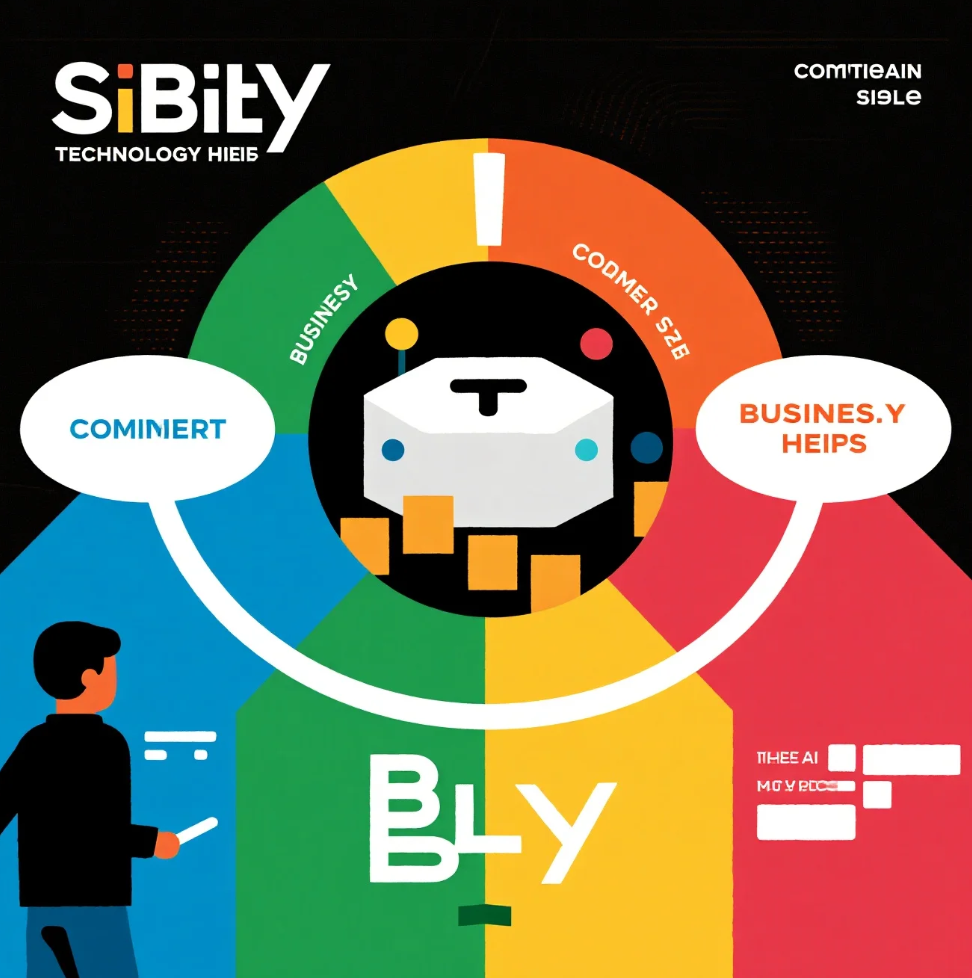 ilustrasi transformasi digital bisnis dengan teknologi AI