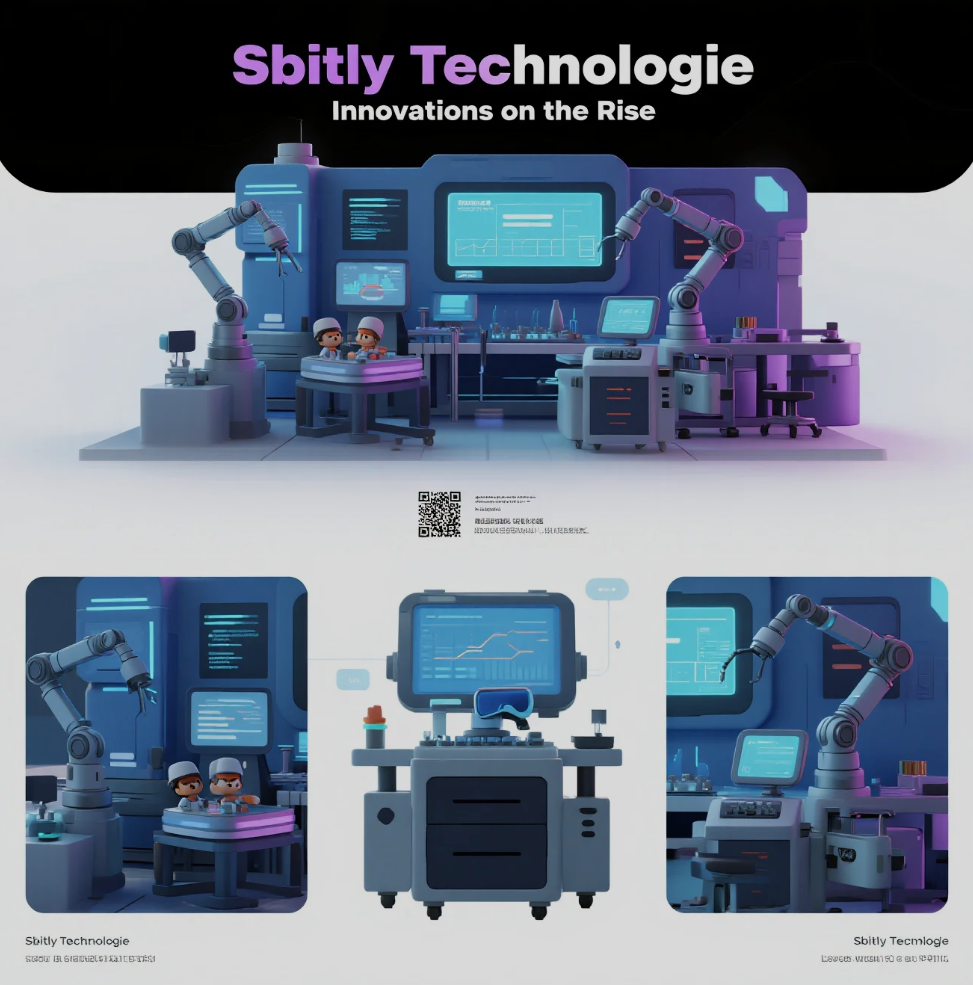 Ilustrasi teknologi modern: jaringan digital, ikon cloud, koneksi data, merepresentasikan inovasi masa depan dari Sbitly Technologie